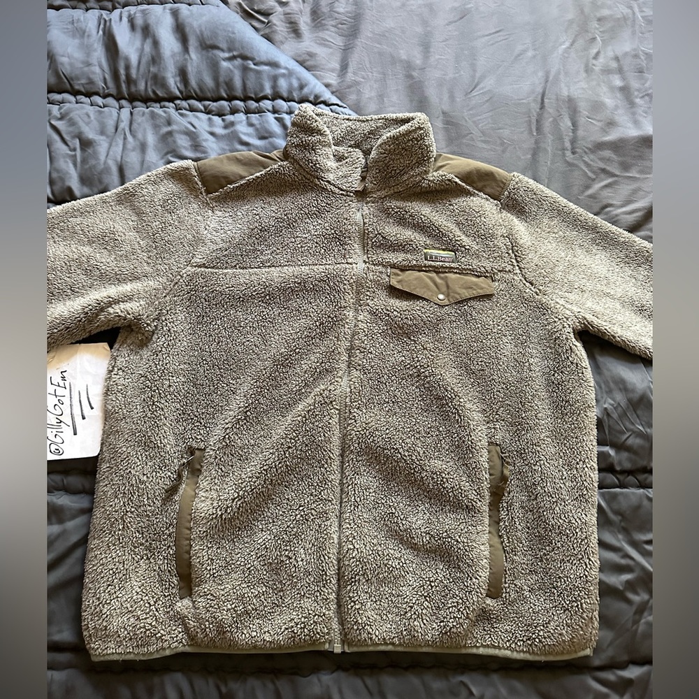 SOLD - Size L - Mens L.L. Bean Hi-Pile Fleece Jacket